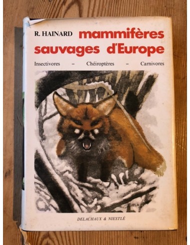 Mammifère sauvages d'Europe, insectivores, chéiroptères, carnivores