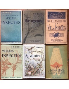 Lot de 5 ouvrages de J.-H. Fabre et de 1 ouvrage sur...