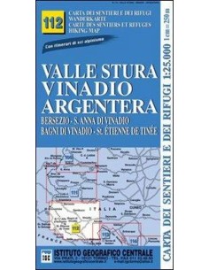 Carta dei sentieri e dei rifugi 1:25'000 - Valle Stura,...